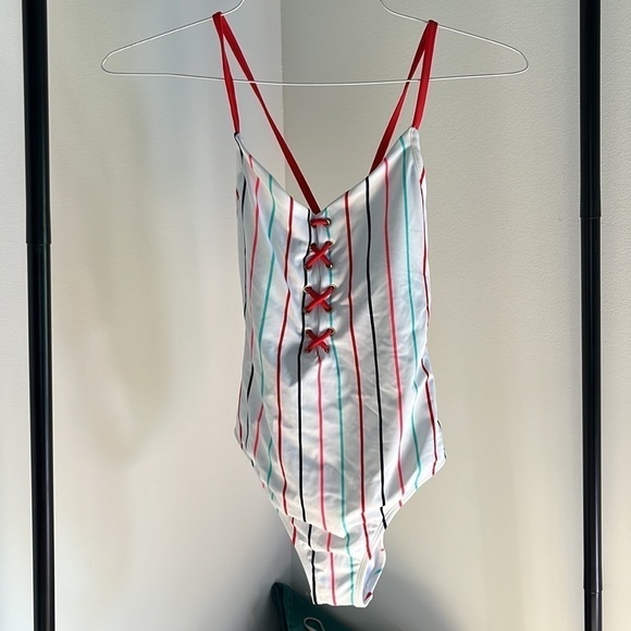 NEW stripe one piece - Picture 5 of 9